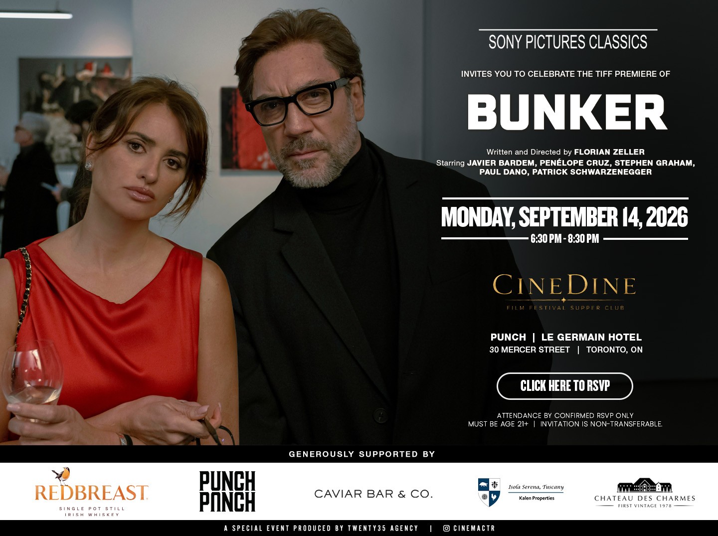 Twenty35 Agency Launches “CineDine”, a New Celebrity Supper Club